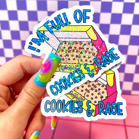 Cookies + Rage Vinyl Sticker