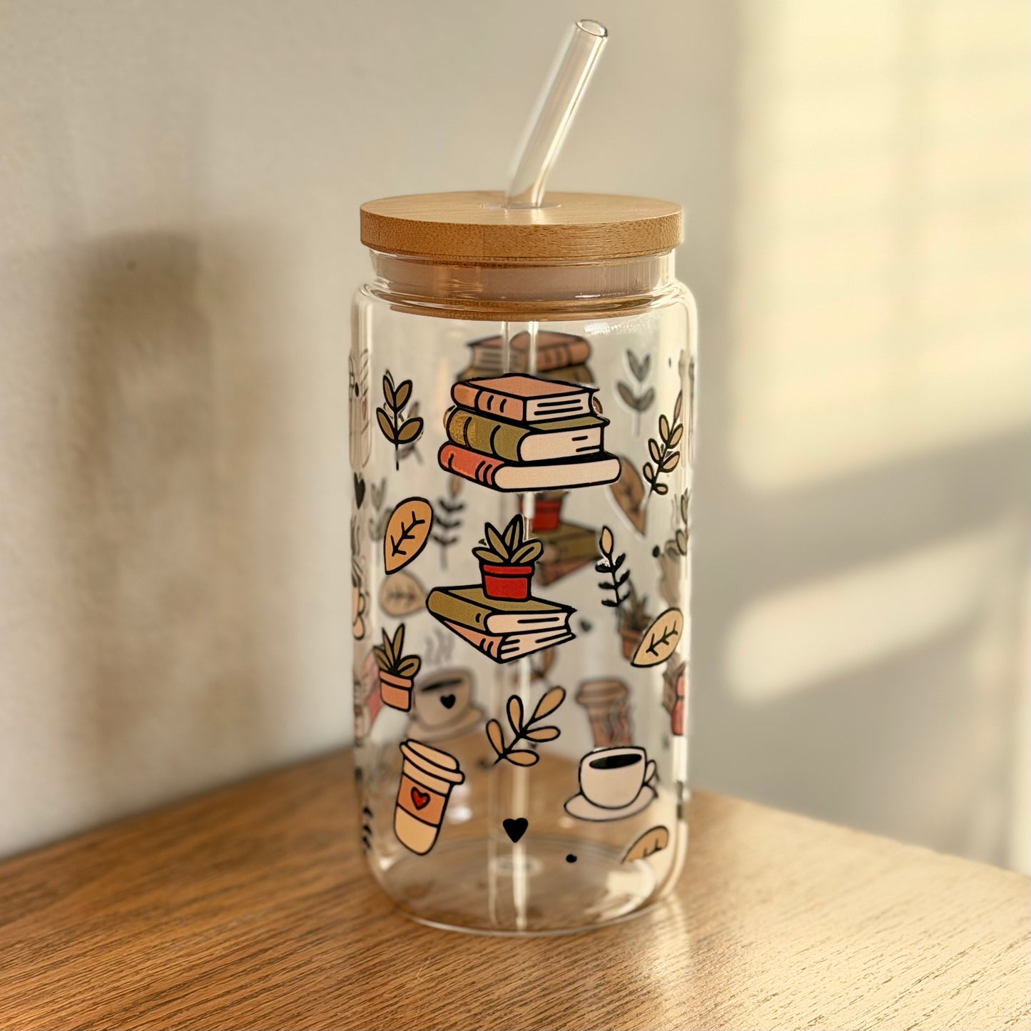 16 oz. Fall Books Cup