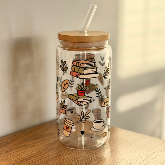 16 oz. Fall Books Cup