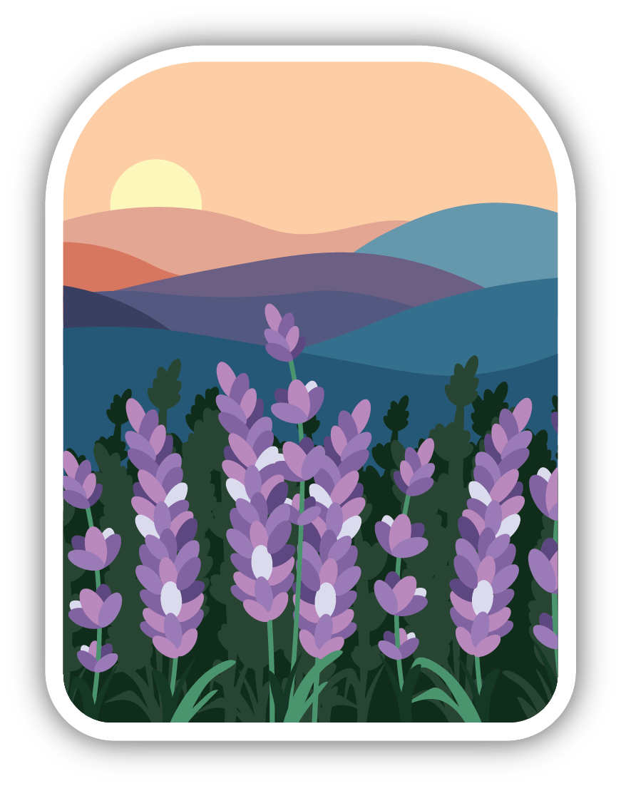 Lavender Vinyl Sticker