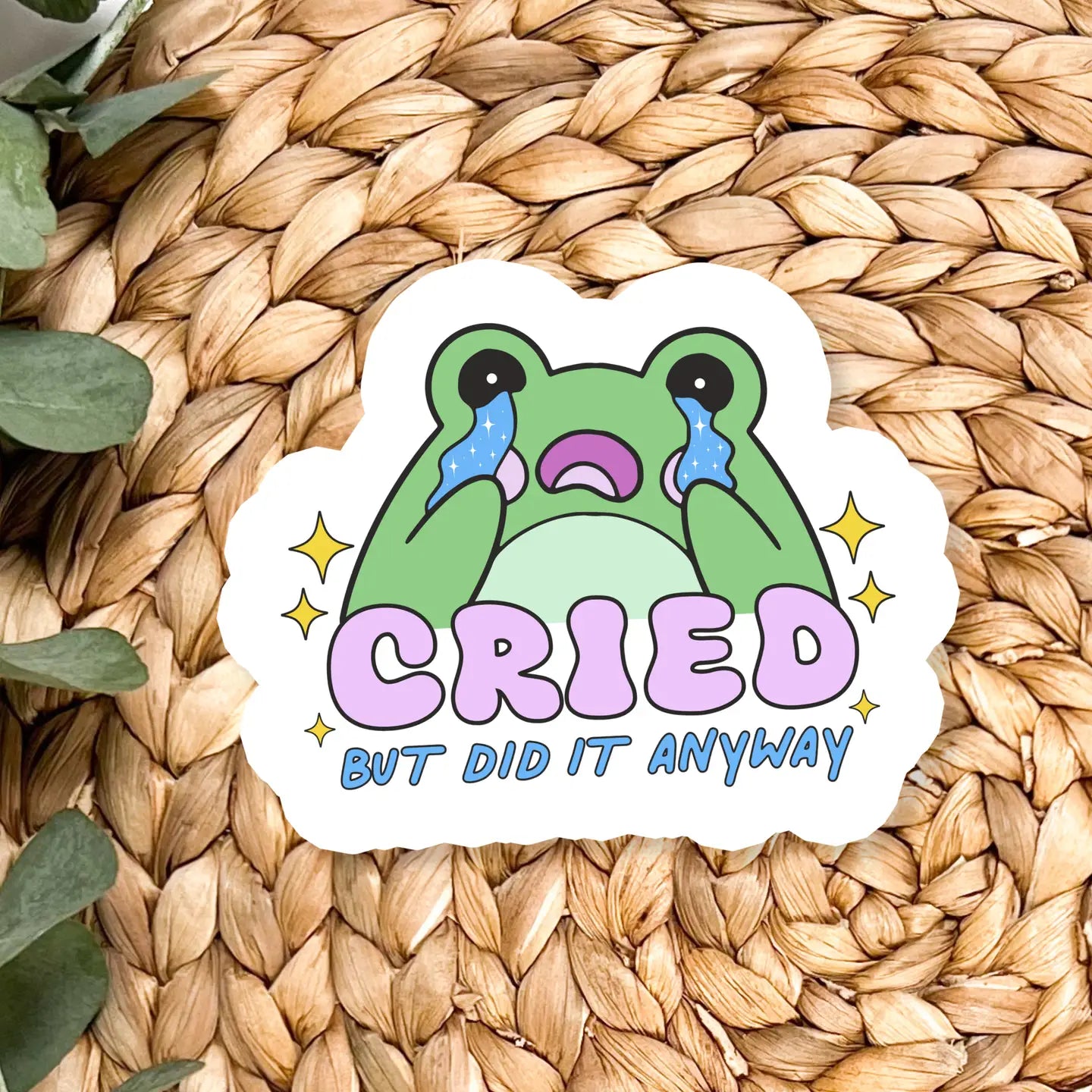 Cried Vinyl Sticker