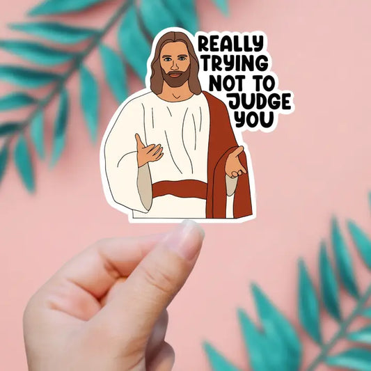 Judge You Sticker