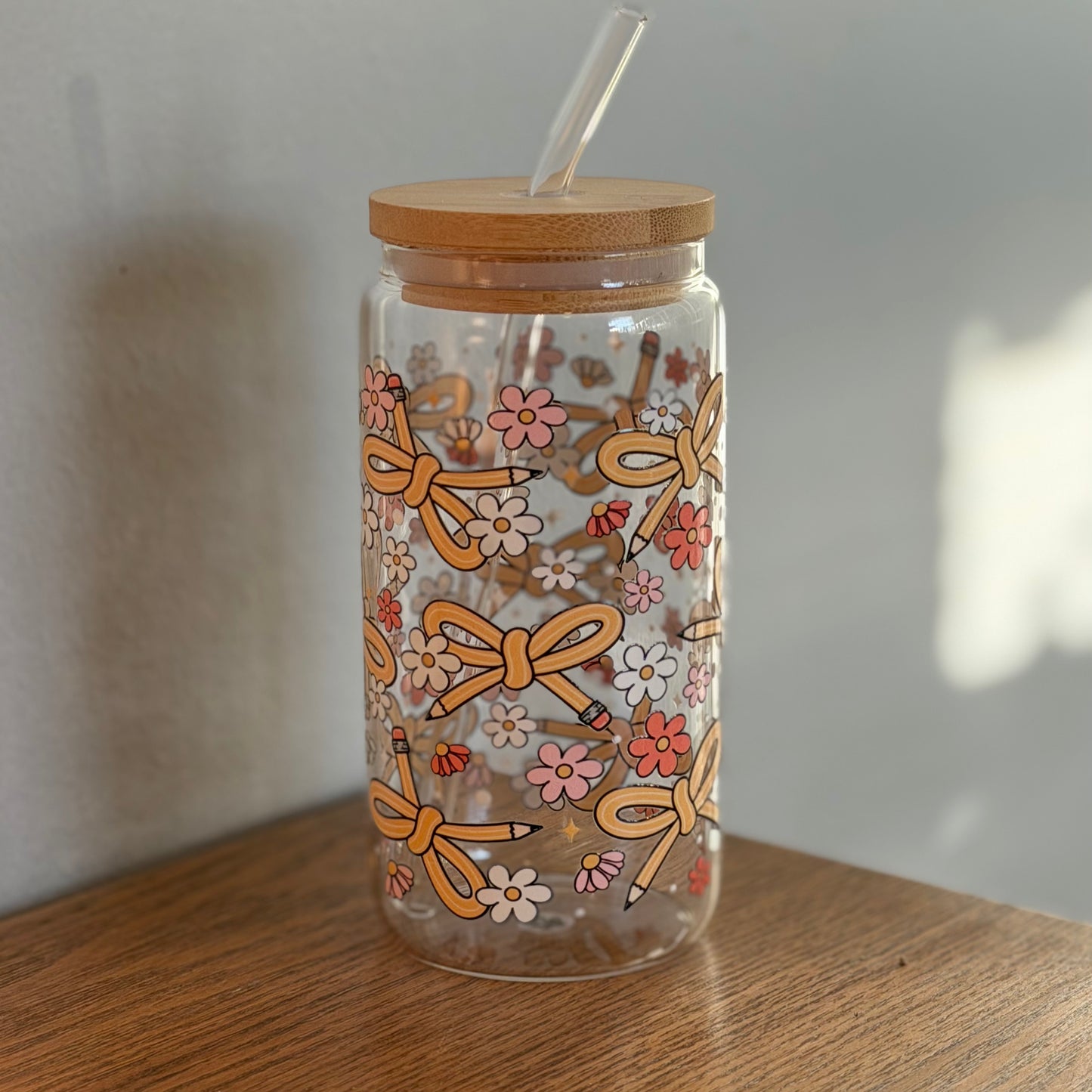 16 oz. Pencil Bows Cup