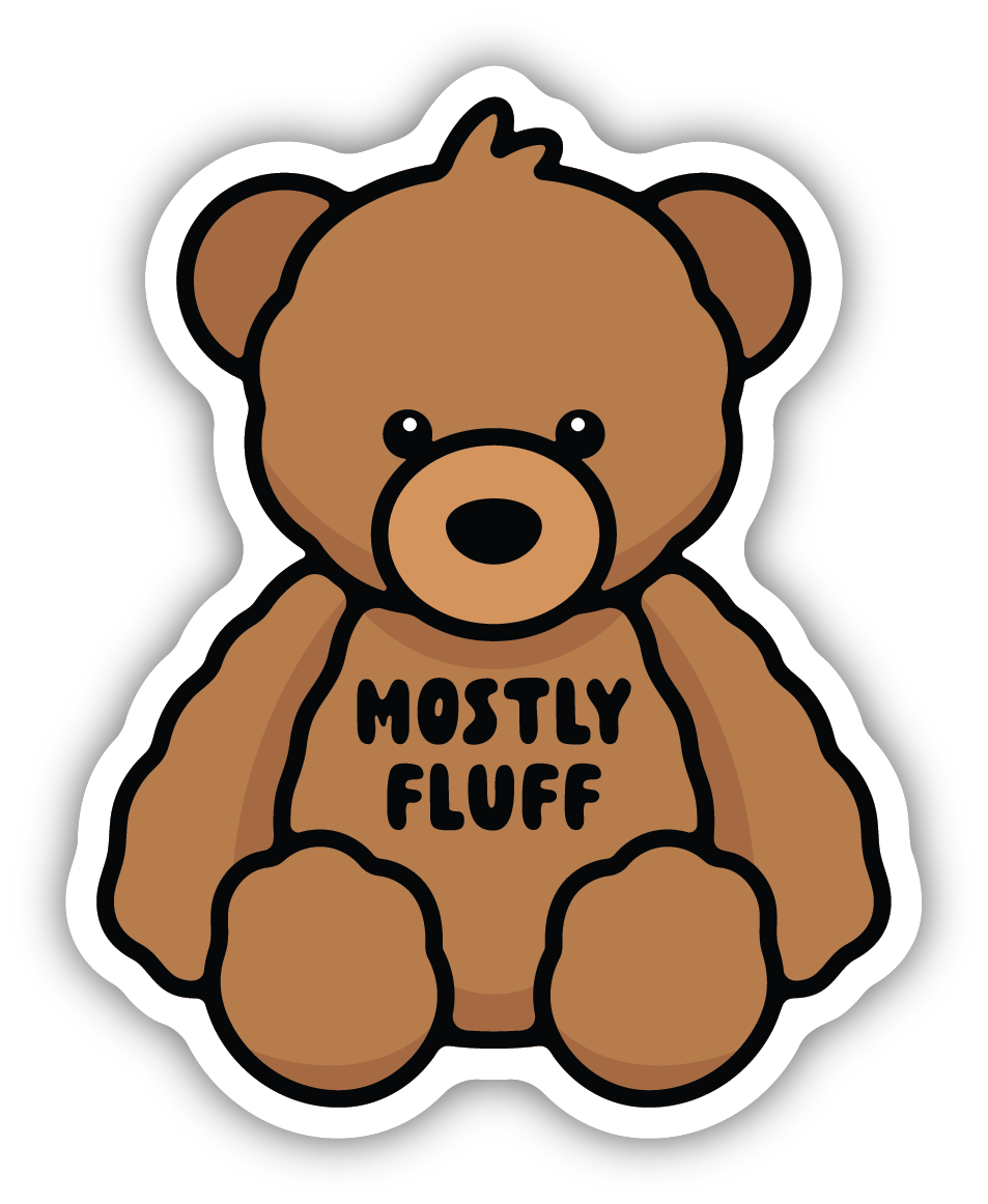 Mostly Fluff Sticker