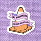 Boundaries Vinyl Sticker