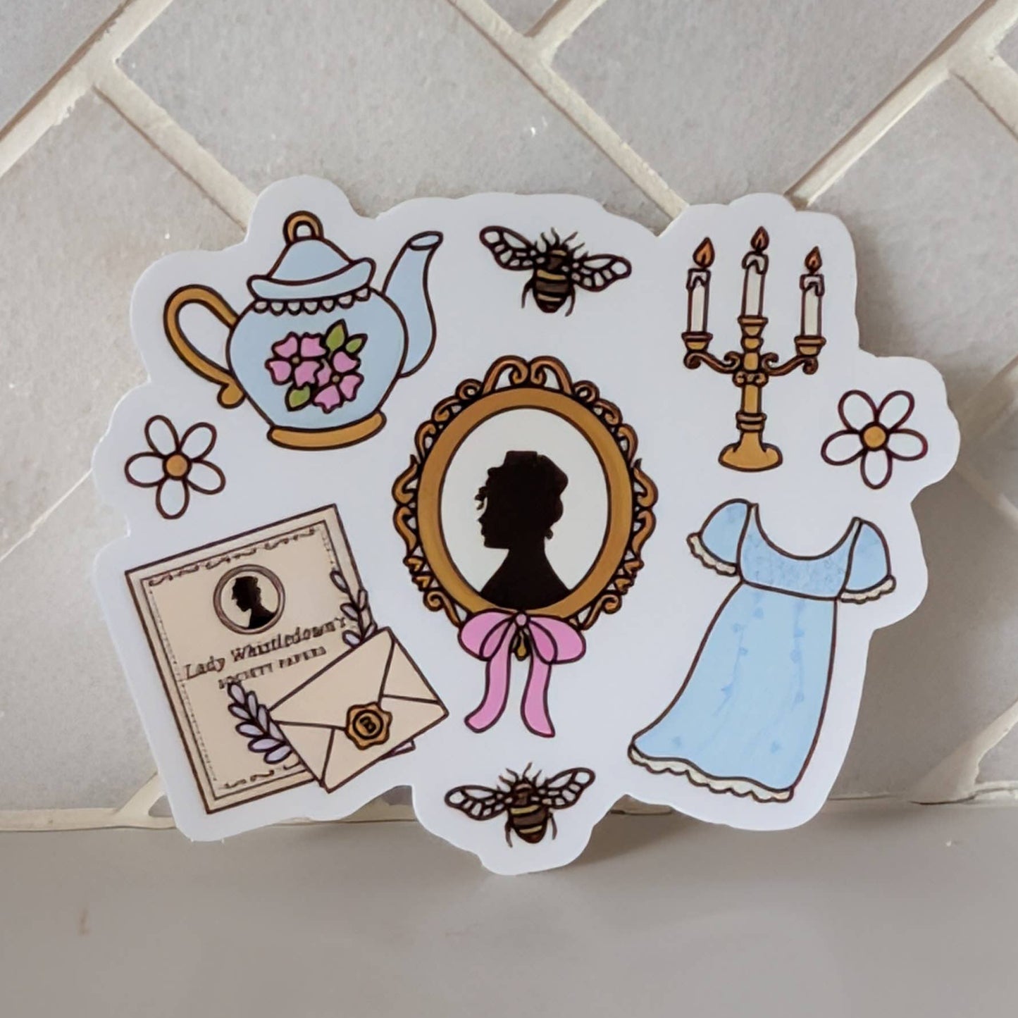 Gentle Reader Cameo Sticker