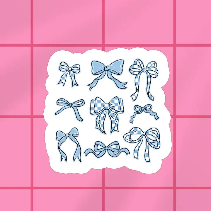 Blue Coquette Vinyl Sticker