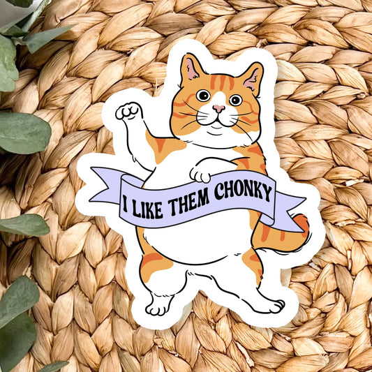 Tabby Cat Vinyl Sticker