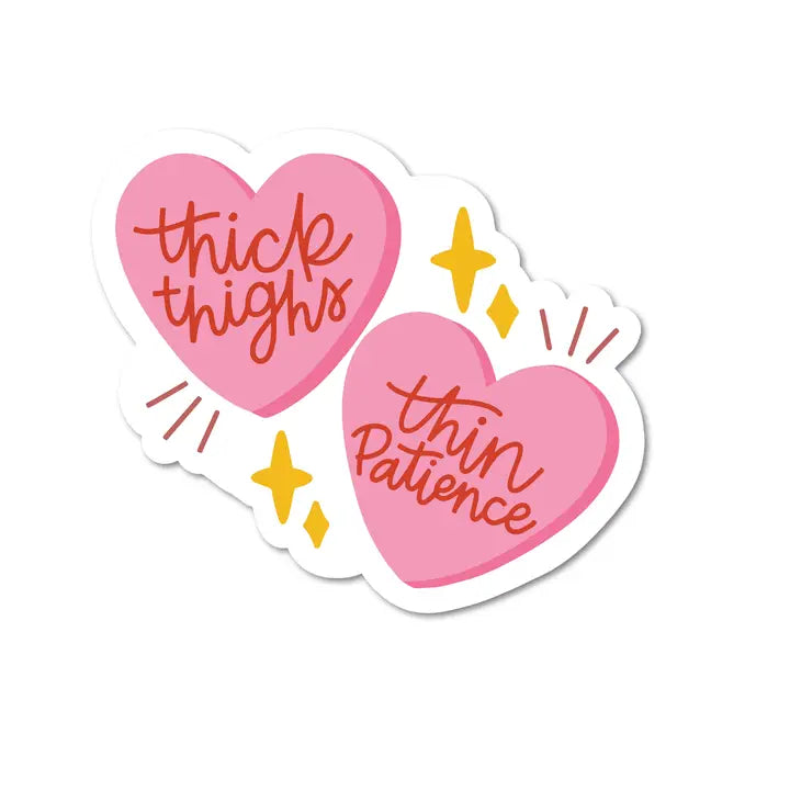 Thin Patience Vinyl Sticker