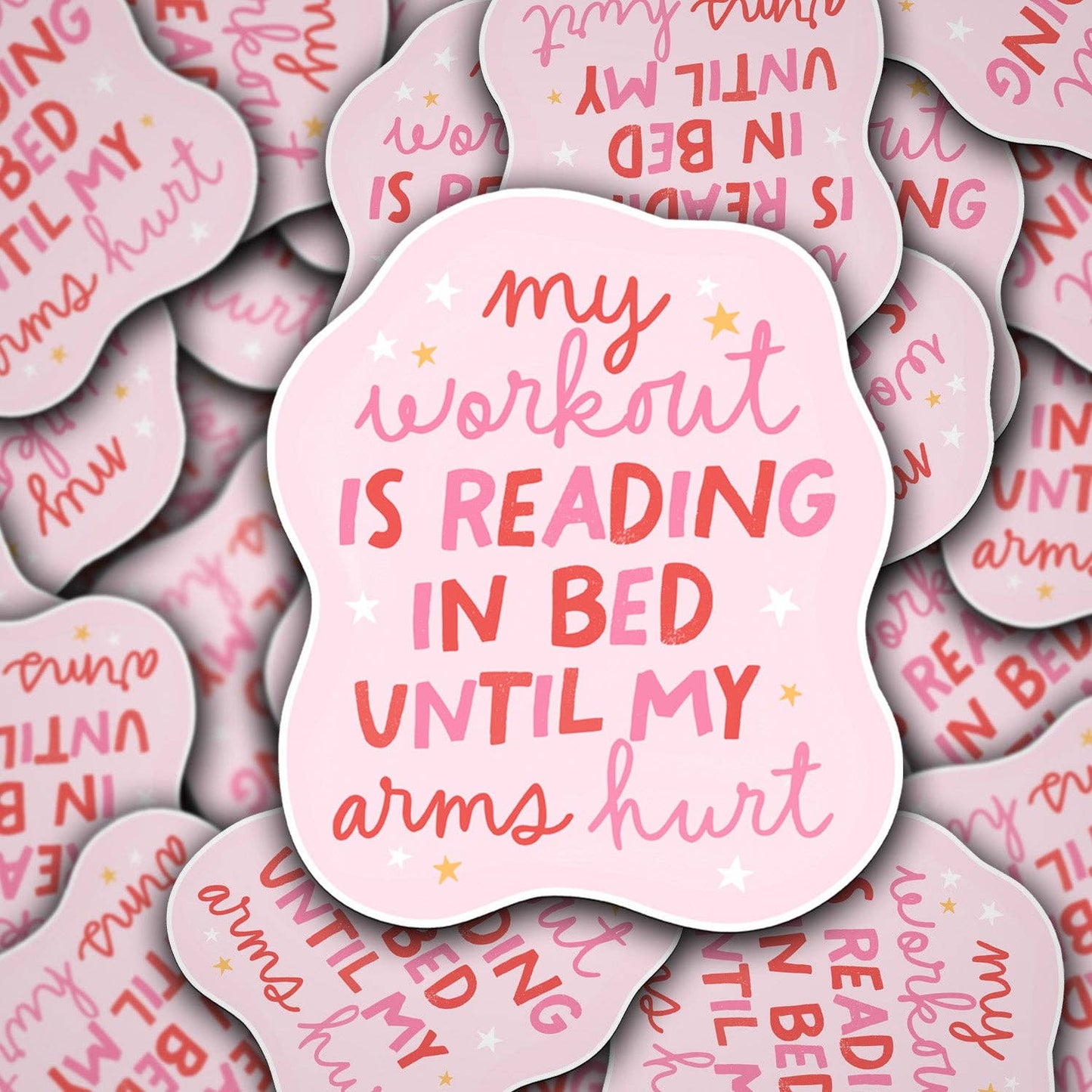 Reading in Bed Sticker