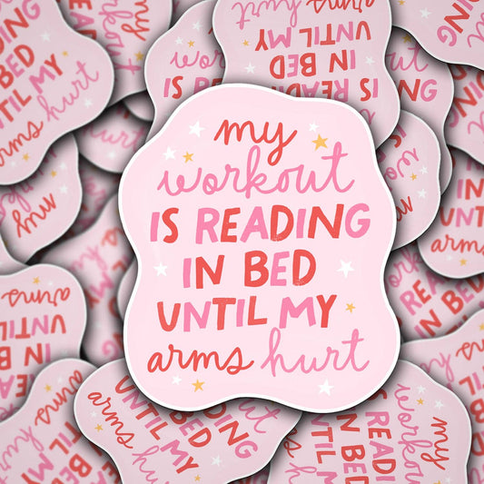 Reading in Bed Sticker