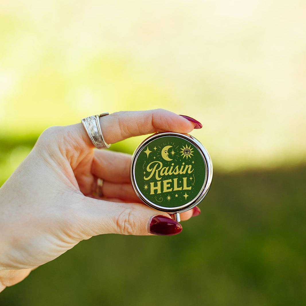 Raisin' Hell Pill Box