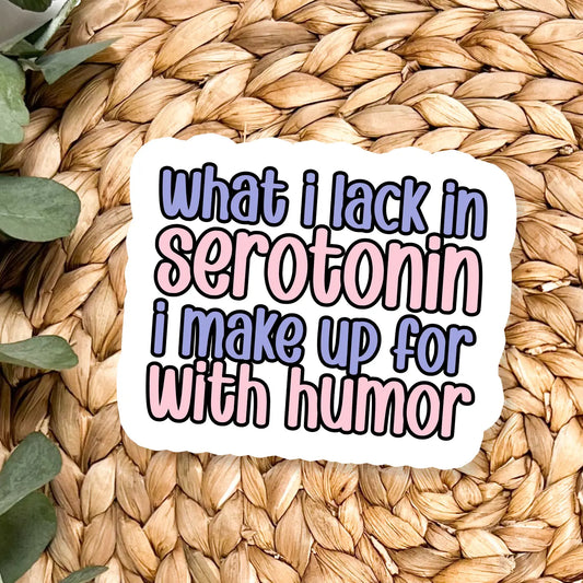 Serotonin Vinyl Sticker