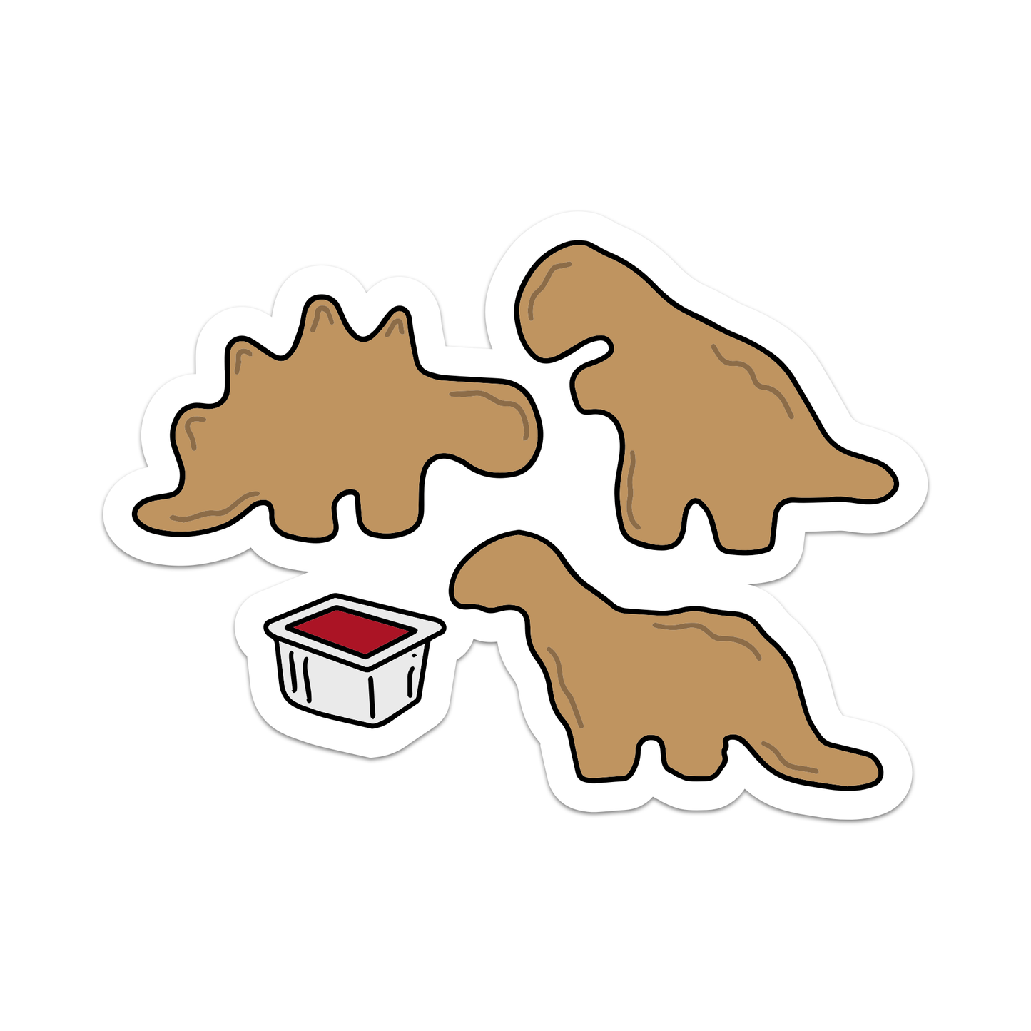 Dino Nuggets Vinyl Sticker