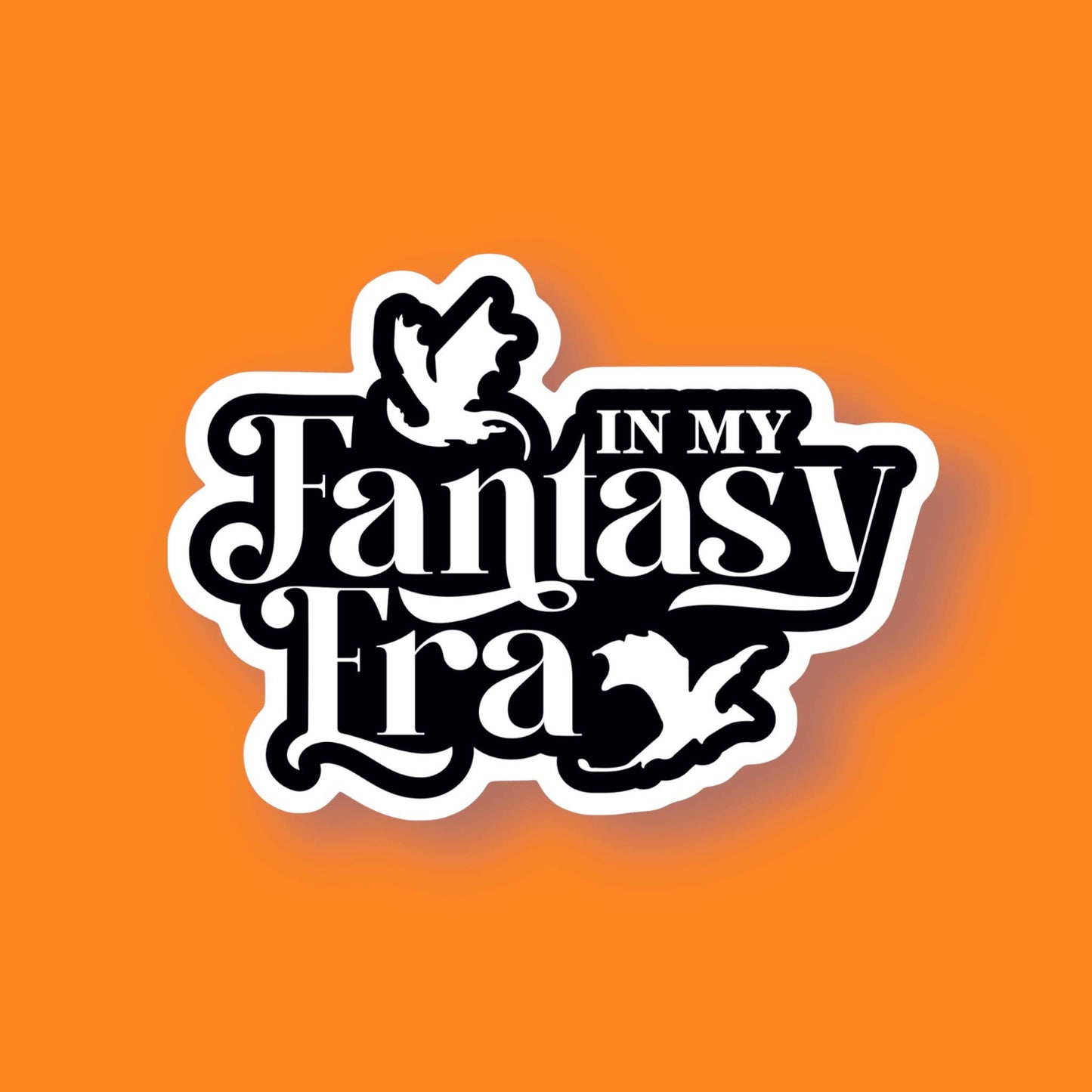 In My Fantasy Eras Bookish Dragon Sticker