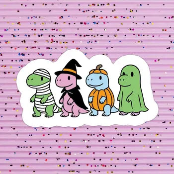 Spooky Dinos Vinyl Sticker