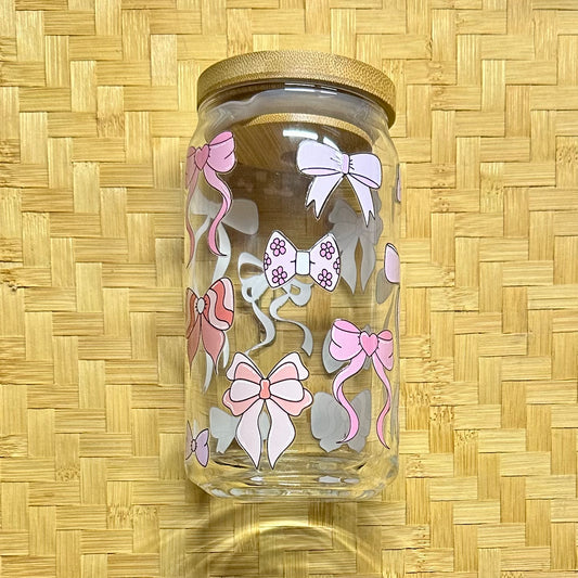16 oz. Pink Bows Cup