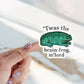 Twas the Brain Frog M’Lord Sticker