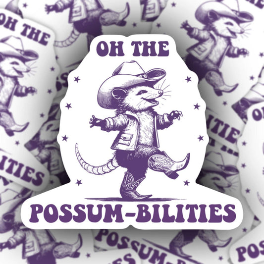Possum-bilities Sticker