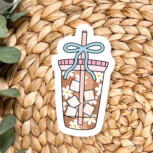 Iced Coffee Vinyl Sticker
