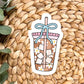 Iced Coffee Vinyl Sticker