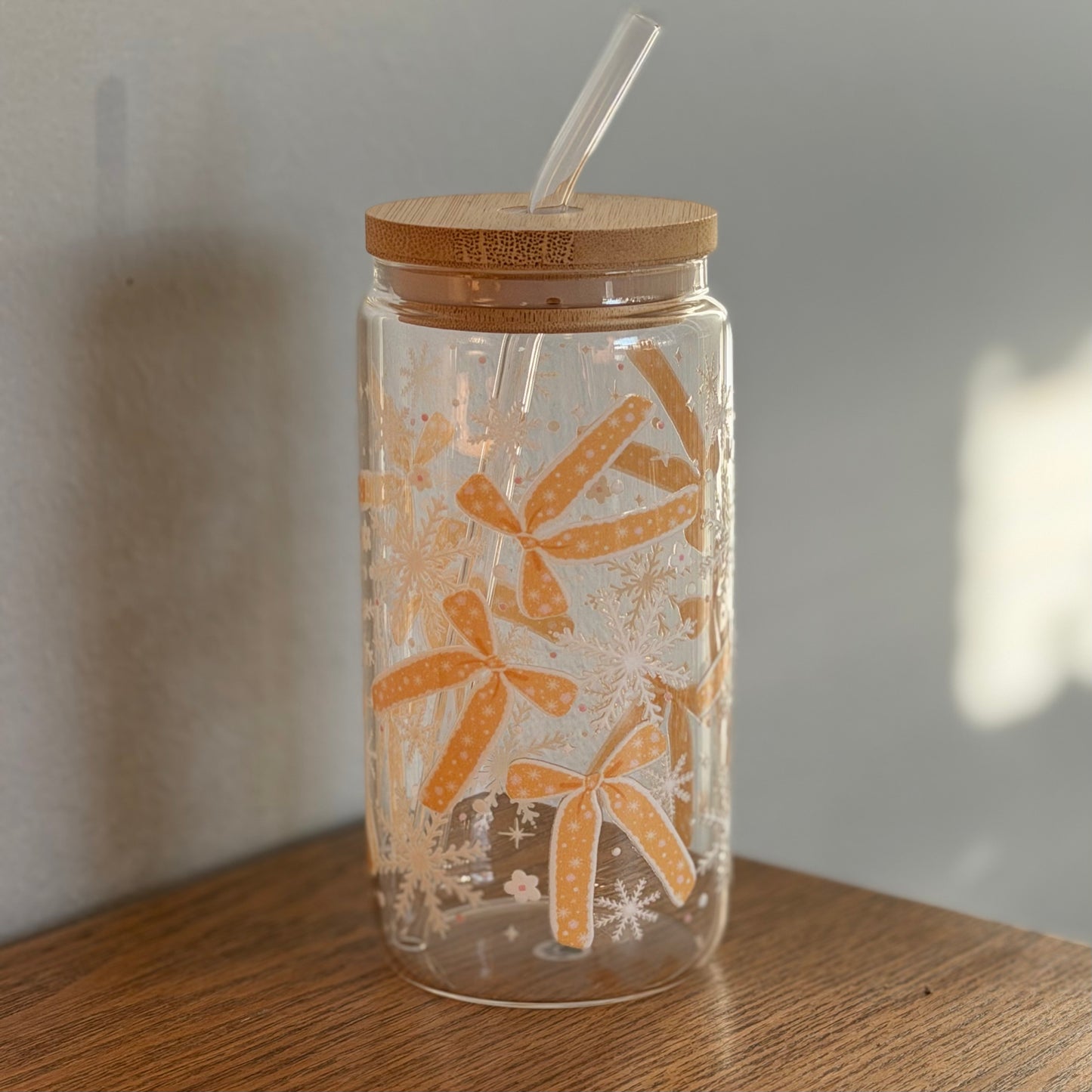 16 oz. Gingerbread Bows Cup