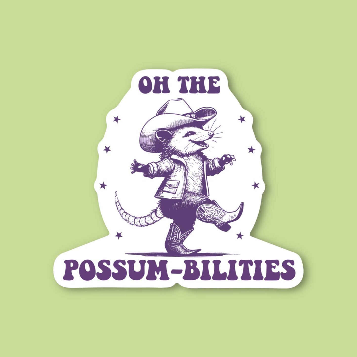 Possum-bilities Sticker
