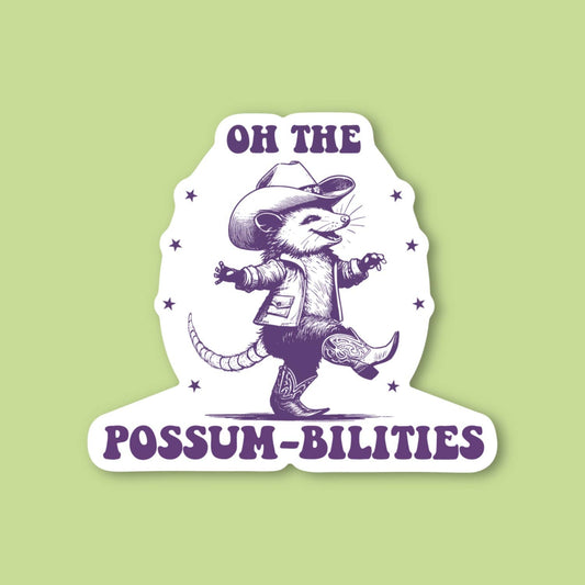 Possum-bilities Sticker