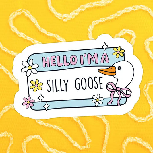 Hello Silly Goose Vinyl Sticker