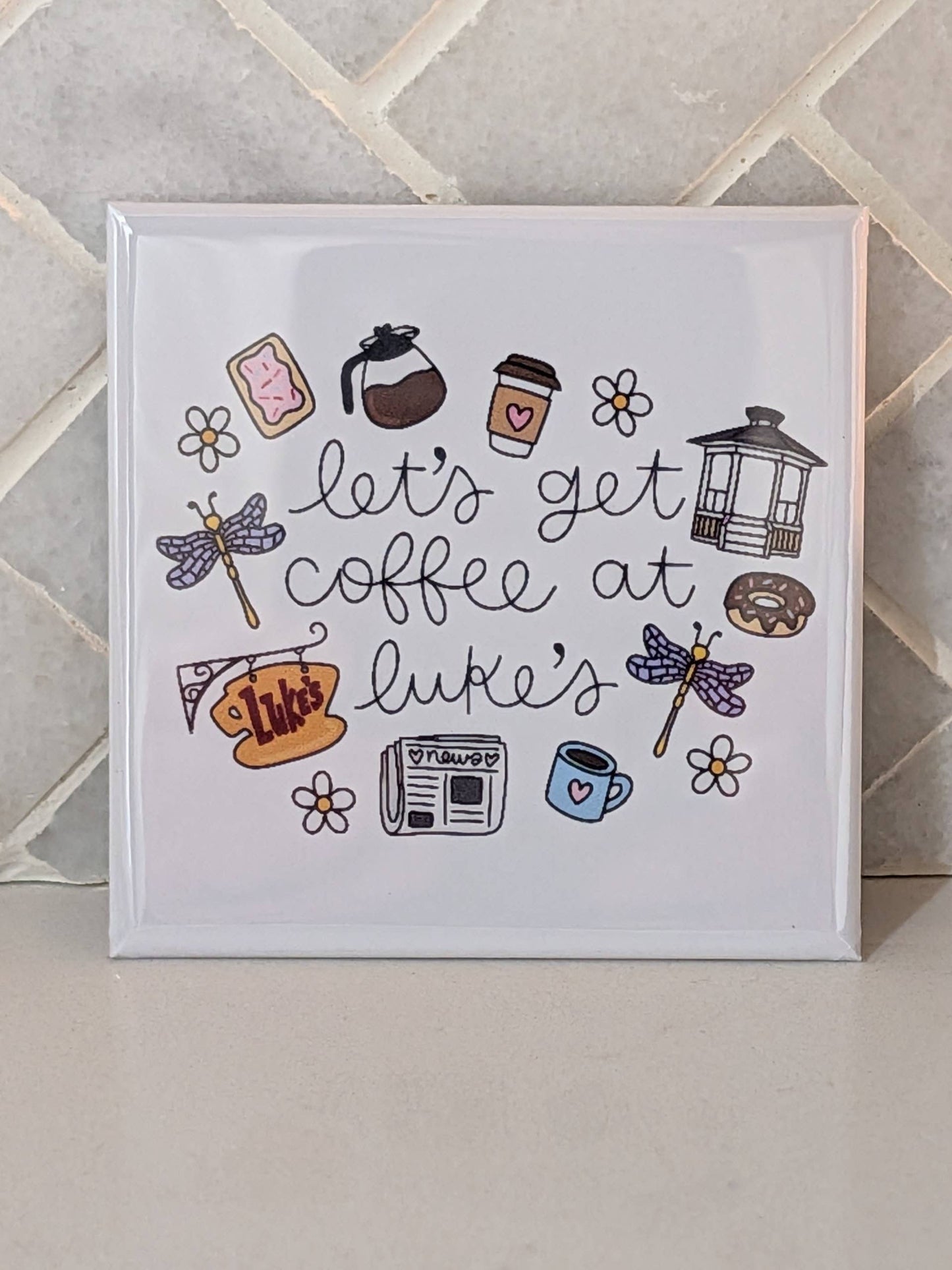 Luke's Coffee Fridge Magnet