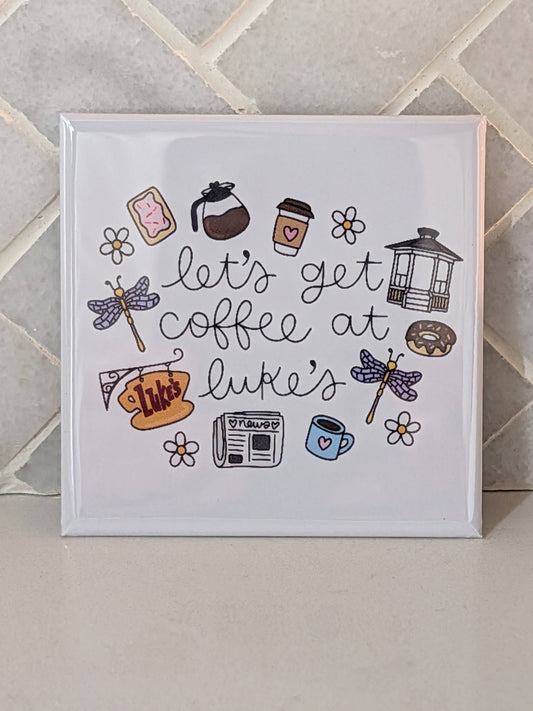 Luke's Coffee Fridge Magnet