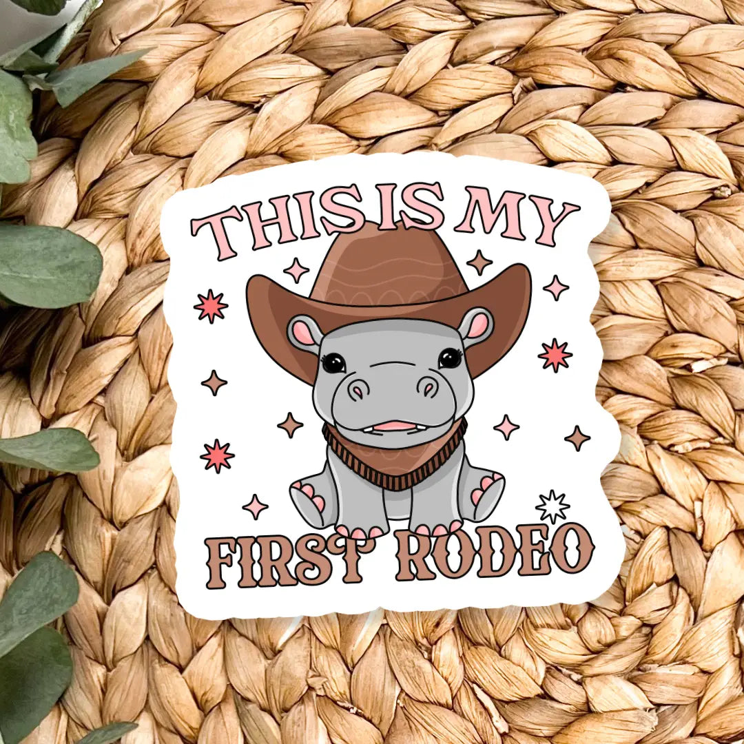 First Rodeo Vinyl Sticker