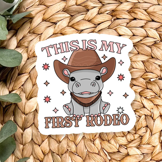First Rodeo Vinyl Sticker