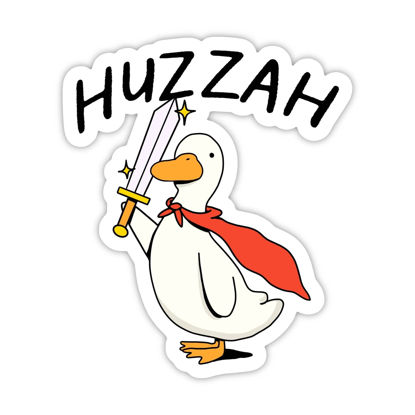 Huzzah Sticker