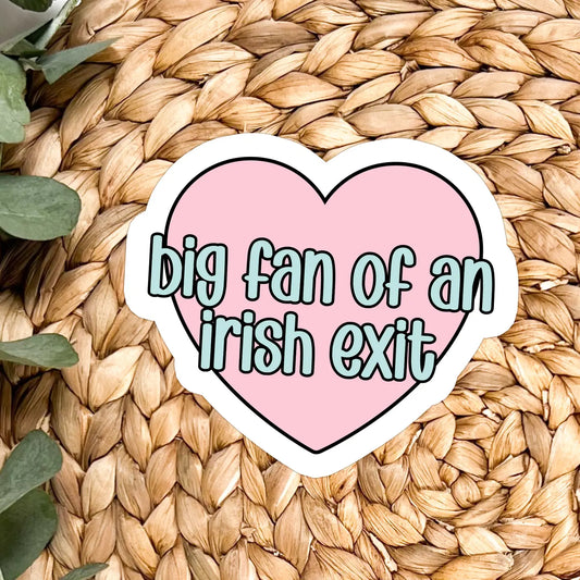 Irish Exit Vinyl Sticker