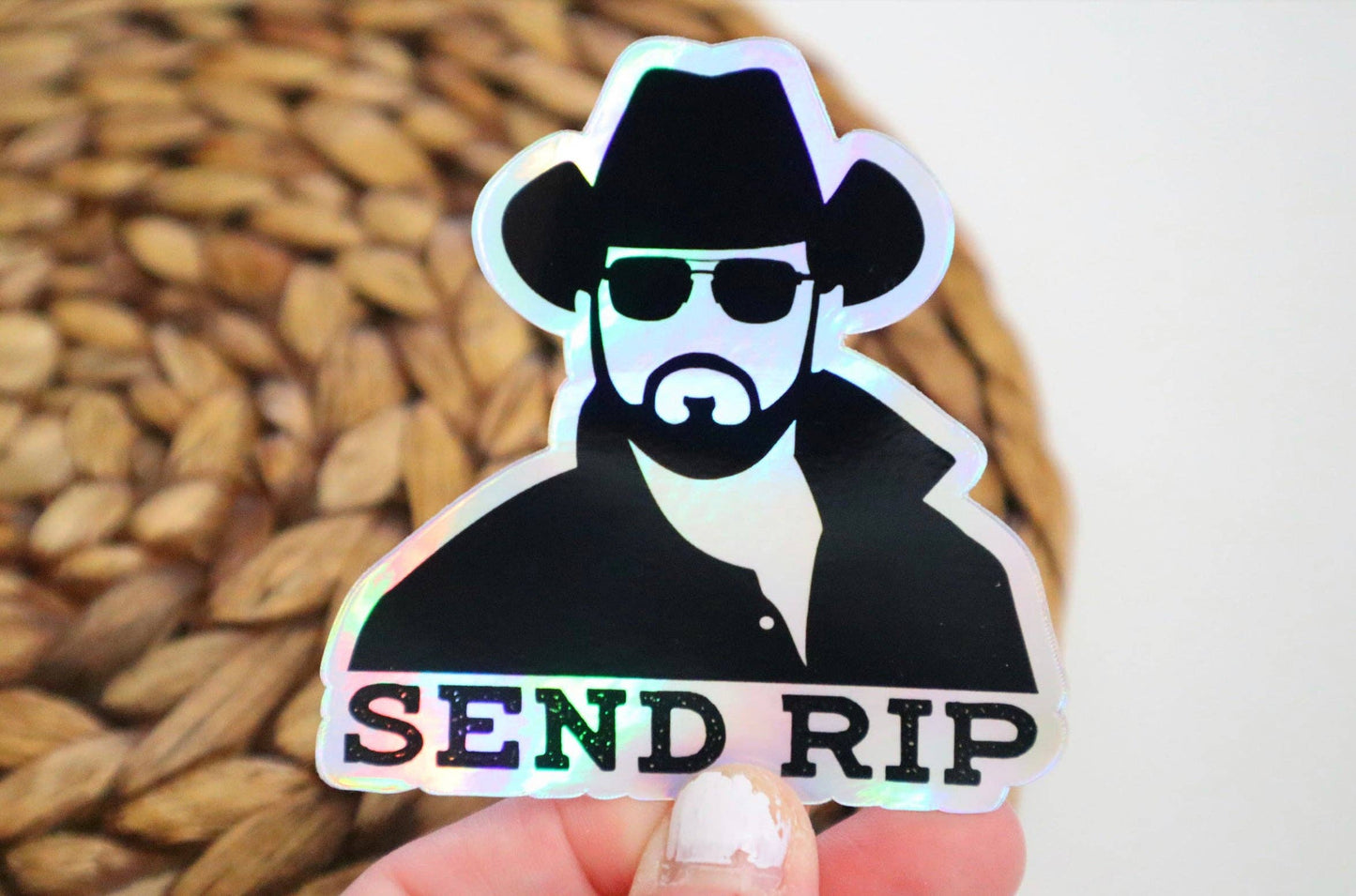 Send RIP Holographic Sticker