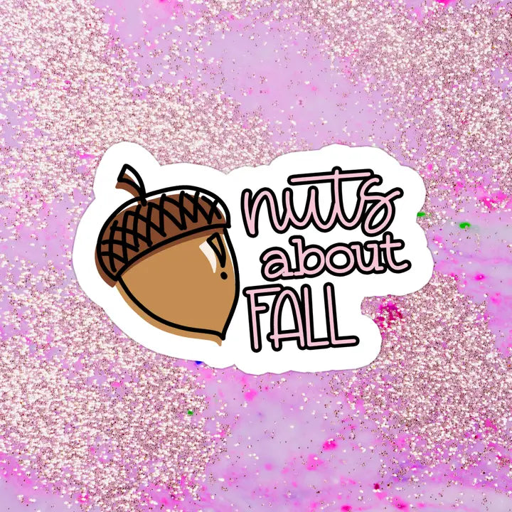 Nuts About Fall Vinyl Sticker