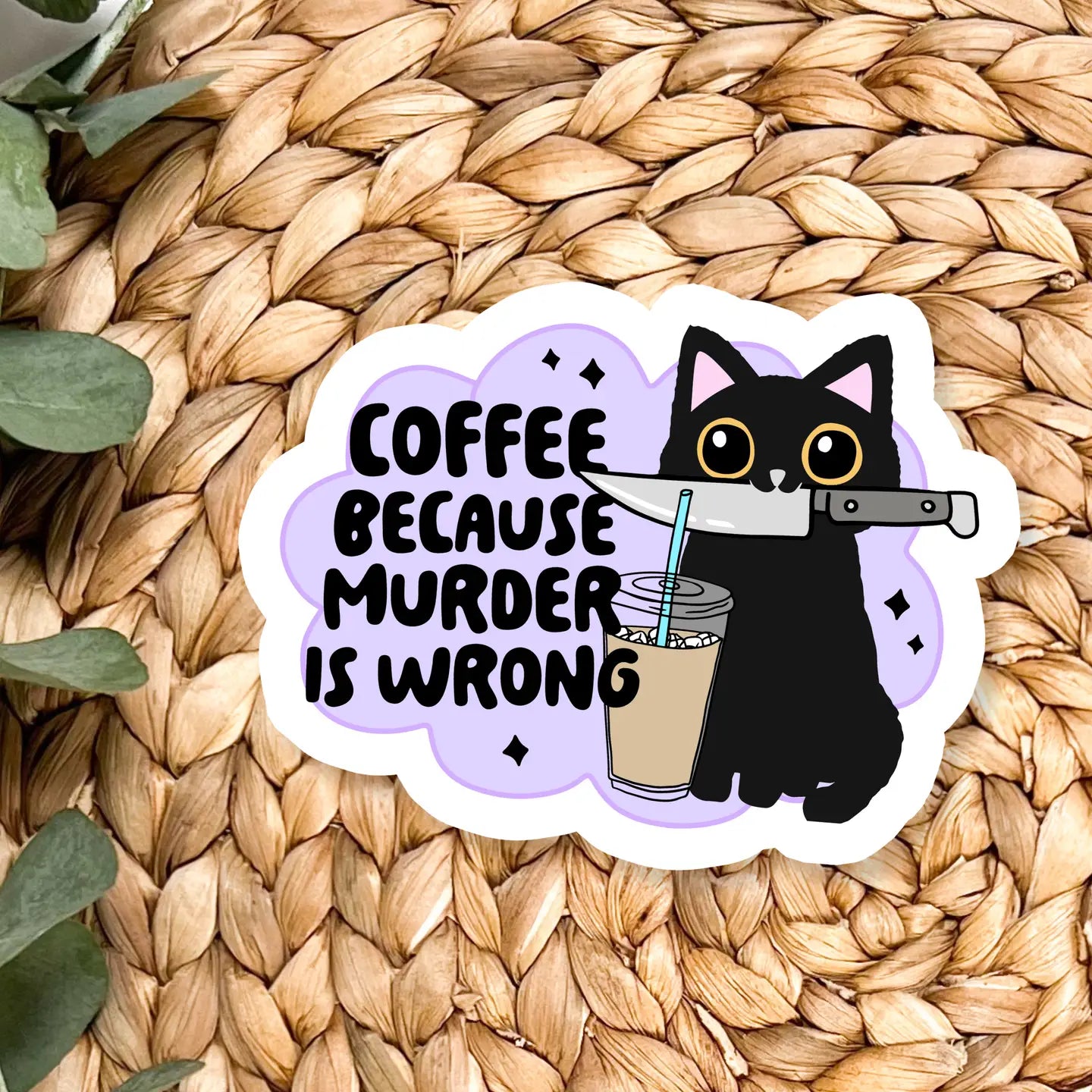 Murder is Wrong Vinyl Sticker