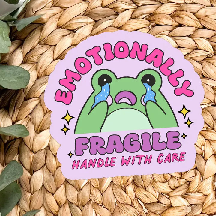 Emotionally Fragile Vinyl Sticker