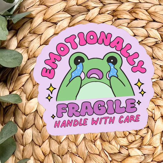 Emotionally Fragile Vinyl Sticker