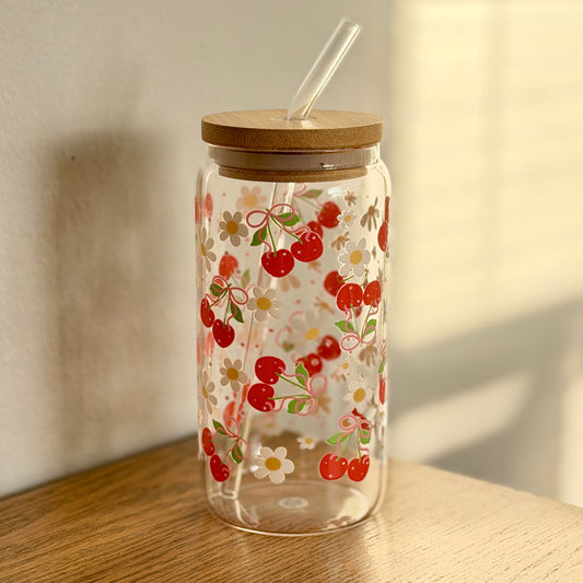 16 oz. Floral Cherry Cup