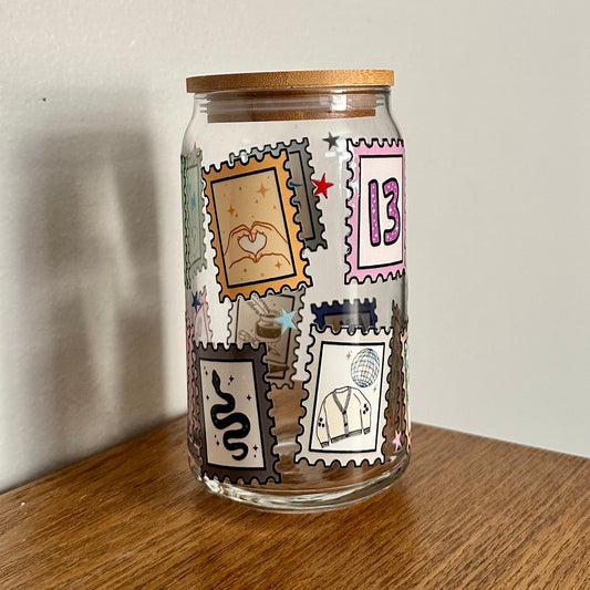 16 oz. Taylor Swift Stamps Cup