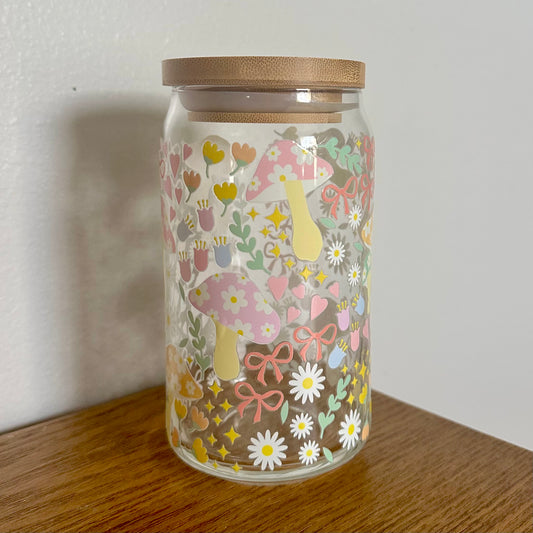 16 oz. Cottage Core Bow Cup