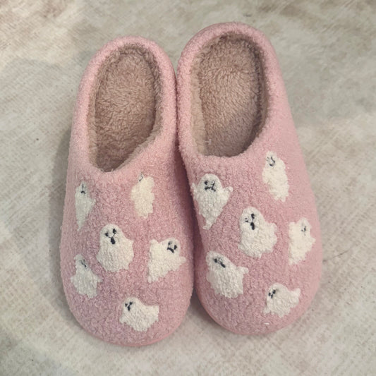 Pink Ghost Slippers