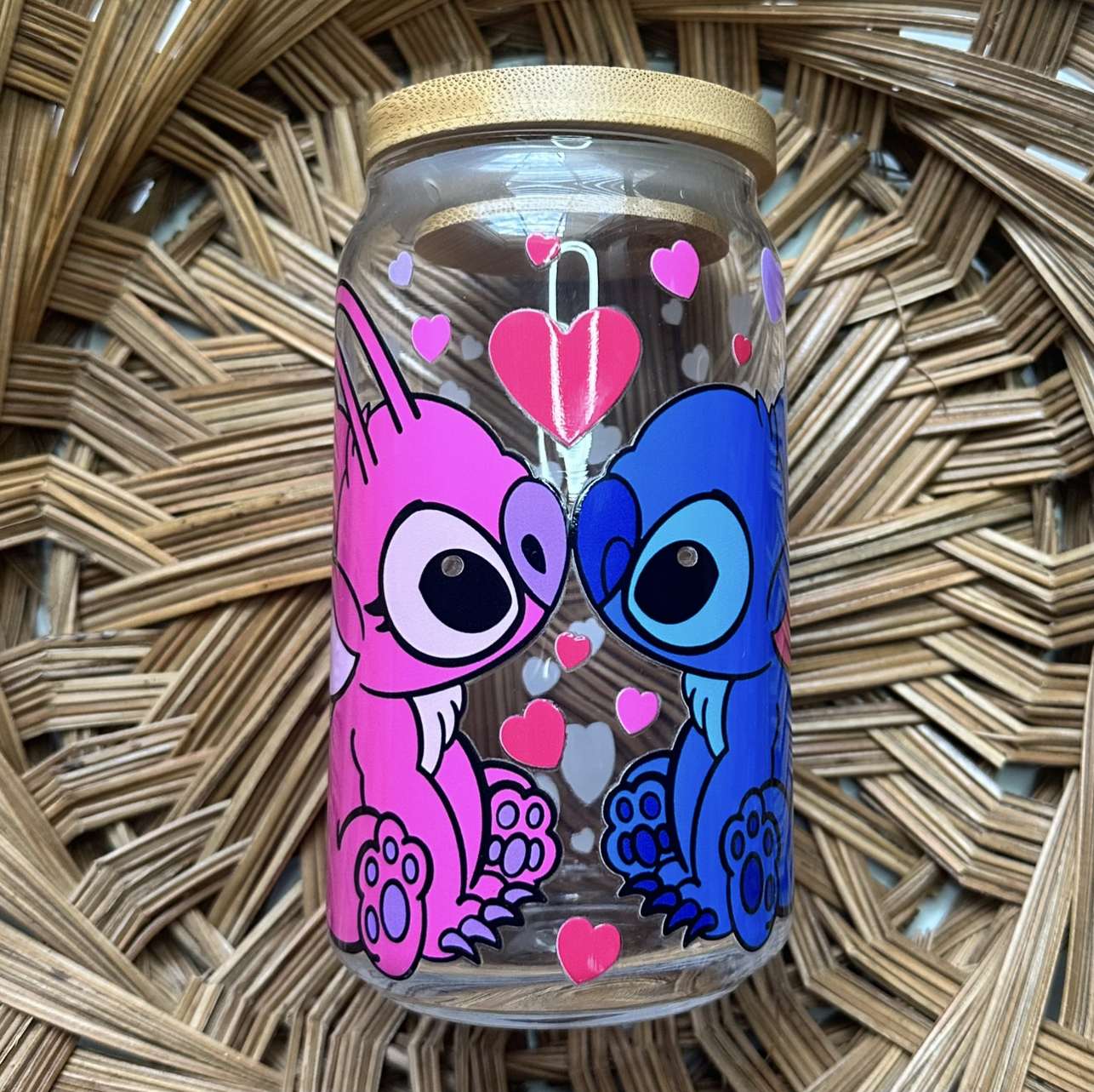 16 oz. Stitch + Angel Cup