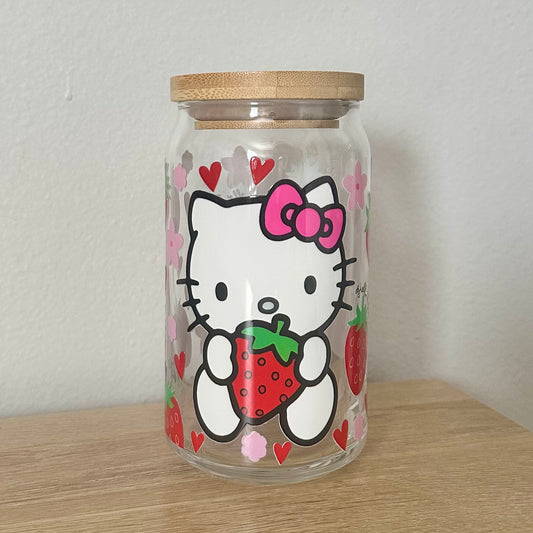 16 oz. Strawberry Hello Kitty Cup