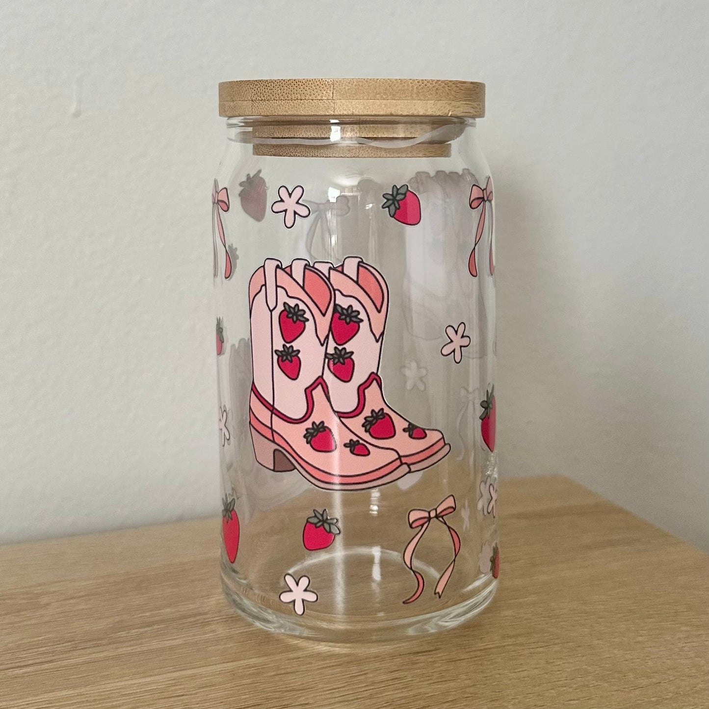 16 oz. Strawberry Boots Cup