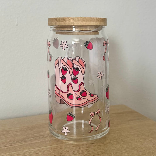 16 oz. Strawberry Boots Cup