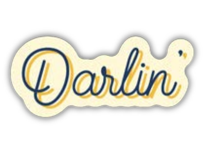 Darlin' Vinyl Sticker