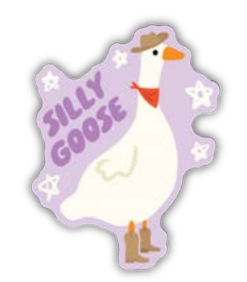 Silly Goose Vinyl Sticker